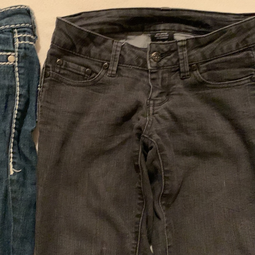 “The Road Is Paved In Blue” Two Pairs of Blue Asphalt Jeans - Picture 4 of 8